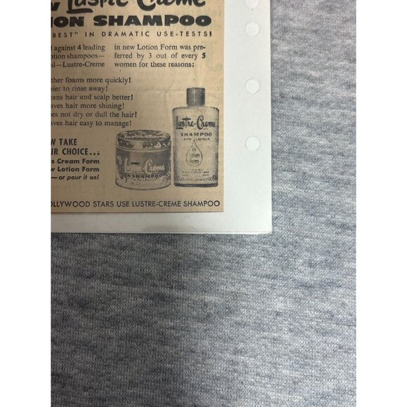 1953 Newspaper Marilyn Monroe Lustre Creme Shampoo Vintage Print Ad - Picture 4 of 7